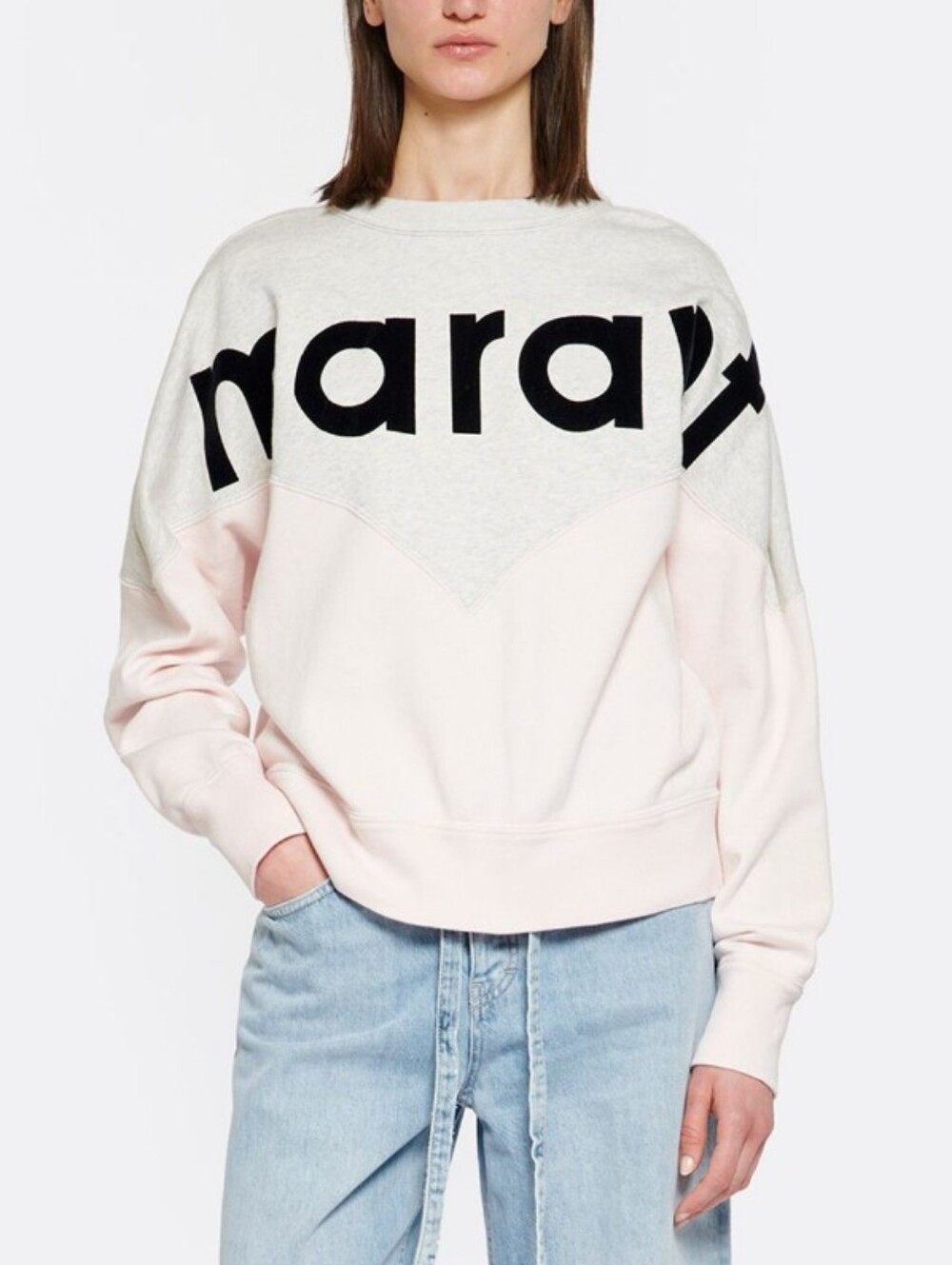 Marant Etoile Houston Cotton Sweatshirt Light Pink 34 XS